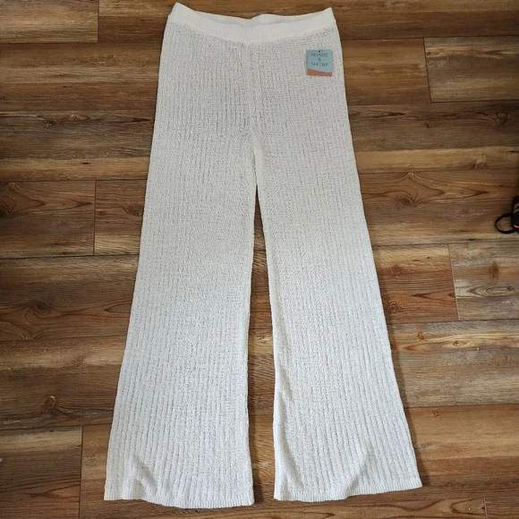 Shade & Shore Cover-up Pants Womens XL Cream Crochet NEW - Picture 1 of 9